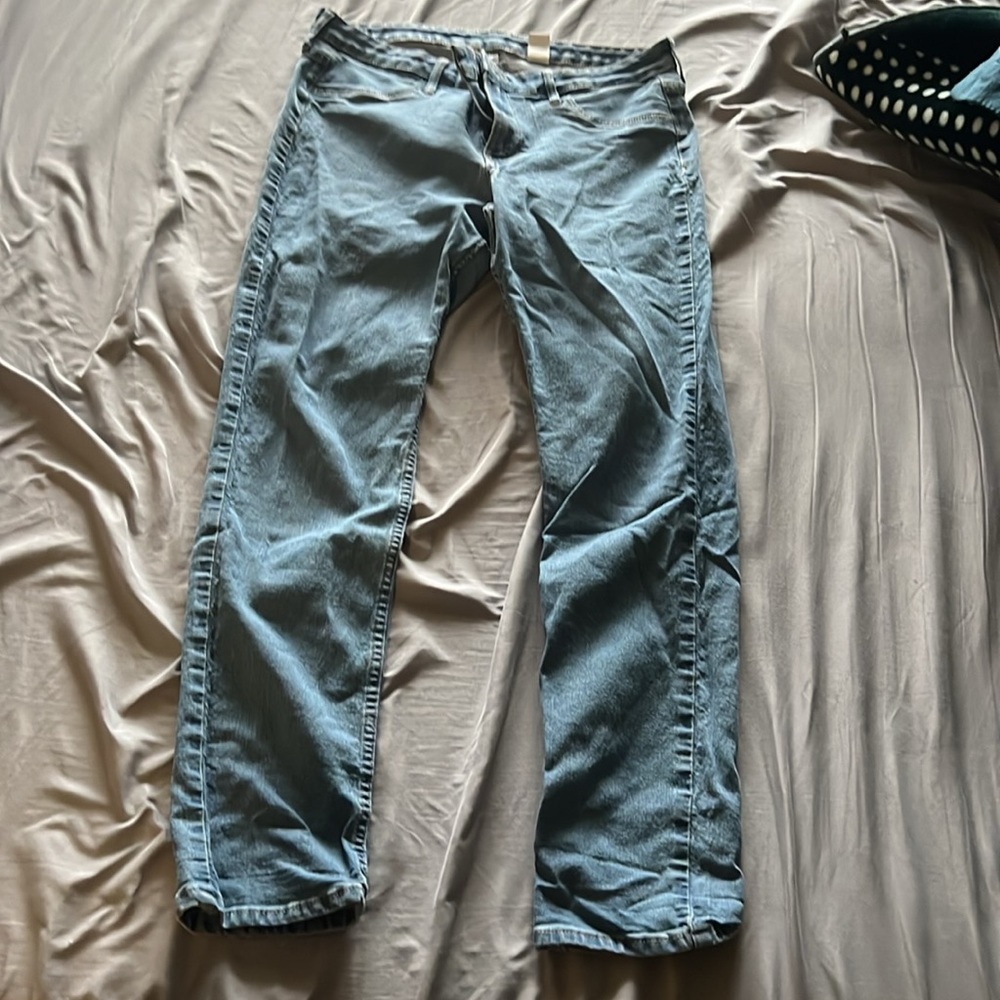 Skinny Ankle length straight leg stretchy jeans